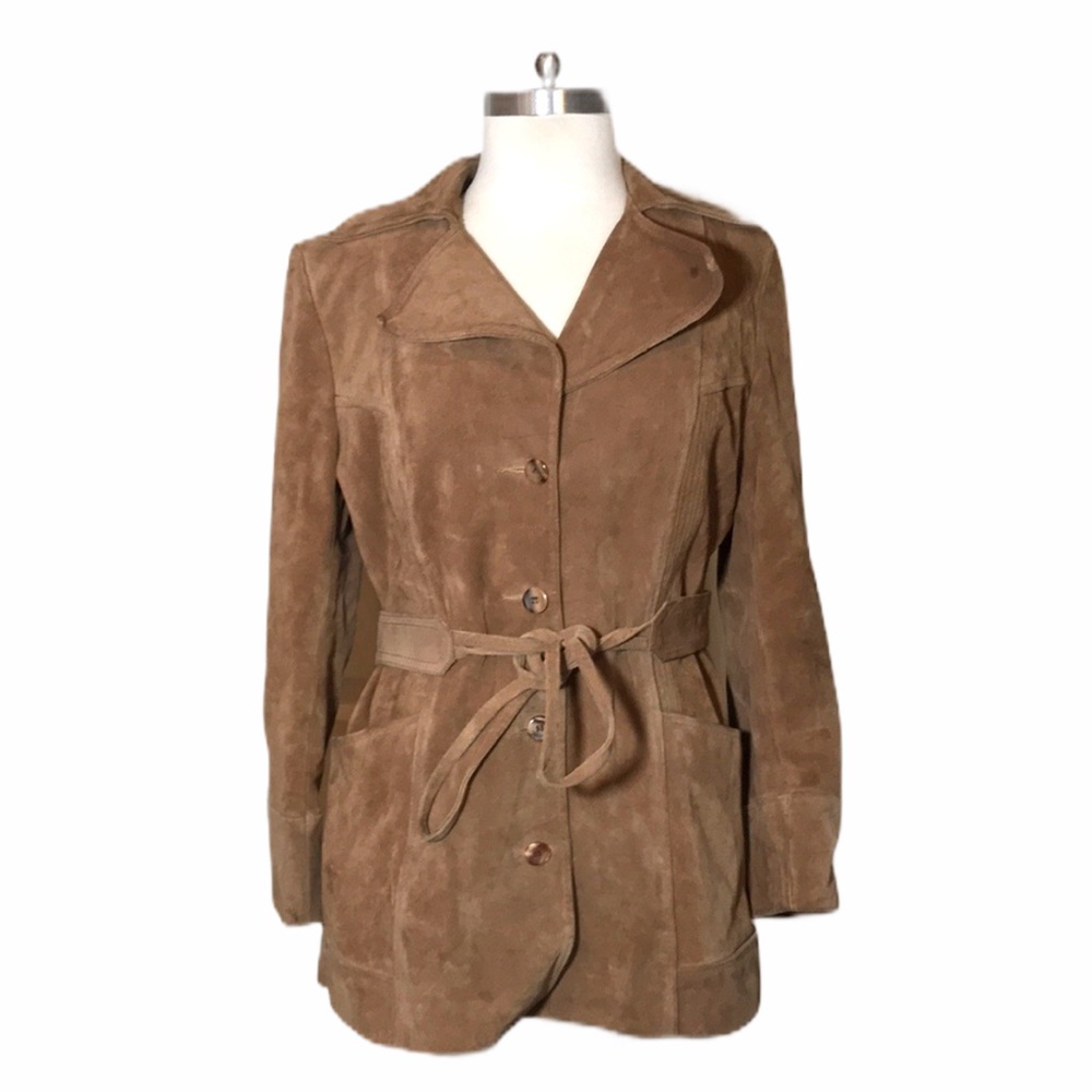 Vintage Learsi 100% Genuine Belted Leather Jacket